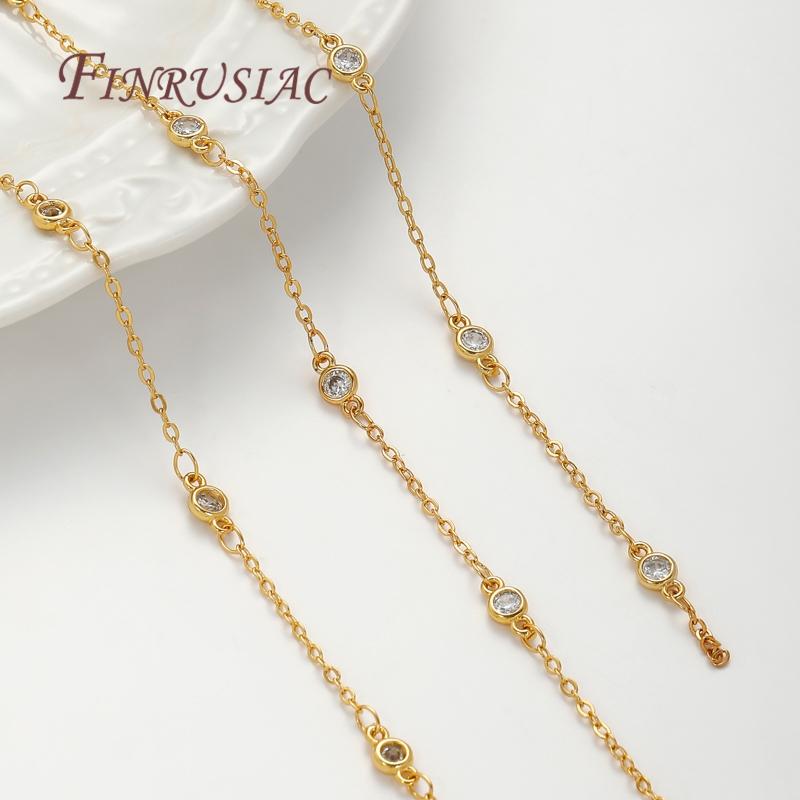 1 Meter 18K Gold Plated Brass Chain Necklaces Making Accessories,Decorative Chain For Jewellery,DIY Jewelry Chains Fittings