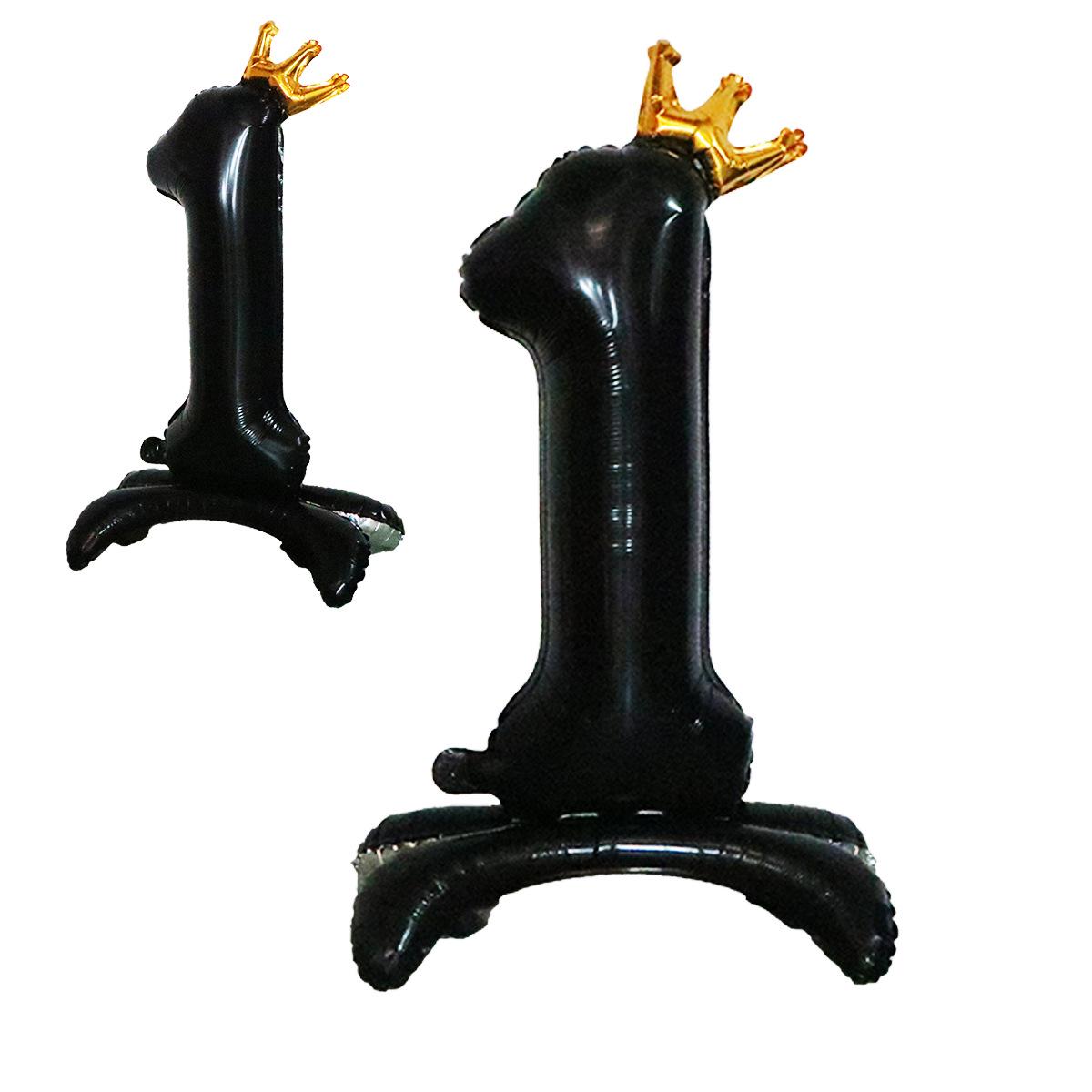 

«Цифровой 32-дюймовый стоячий воздушный шар Crown Digital для украшения дня рождения и свадьбы»