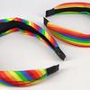 Colorful Rainbow Striped Hair Hoop Elegant Pride Day Rainbow Striped Headband Durable Soft Festive Party Hair Accessories