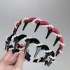 Retro Velvet Non-Slip Pearl Headband - Height-Increasing & Versatile with Teeth