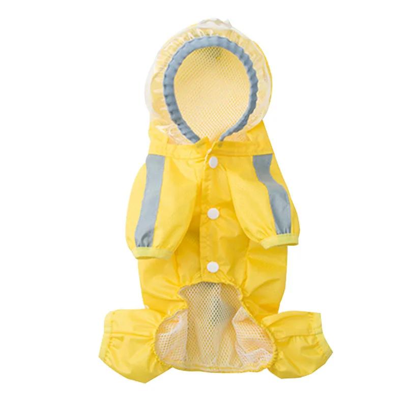 Jumpsuits Raincoats Dinosaur Pet Clothing Dogs Waterproof for Dog Clothes Costume French Bulldog Spring Yollow Boy Collar Perro