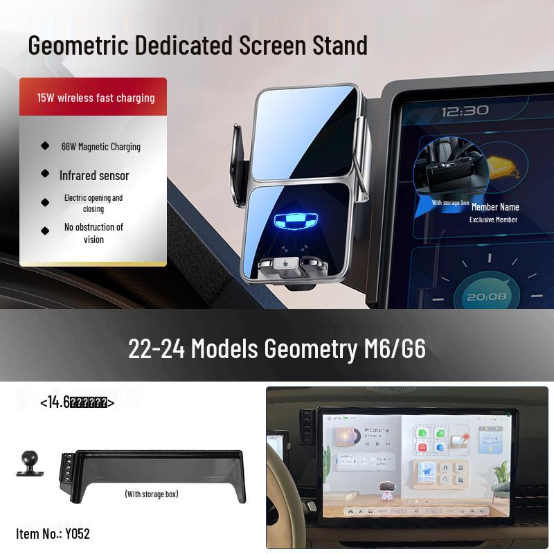 Geely Geometry Car Phone Holder: Compatible with A, Apro, C, G6, M6, E - Dedicated Screen Navigation Mount