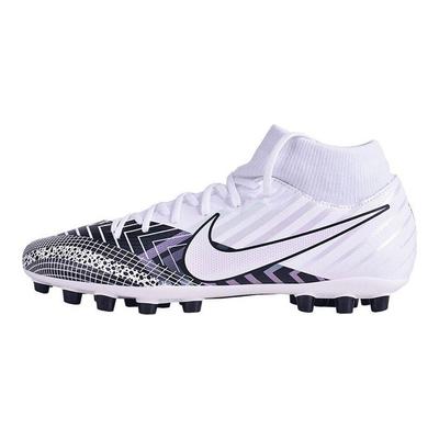 Nike Scarpe da Calcio Mercurial Superfly 7 Academy MDS Punta Rotonda Stringate AG Scarpe da Calcio Uomo Scarpe da Calcio Bianco Nero BQ5425-110