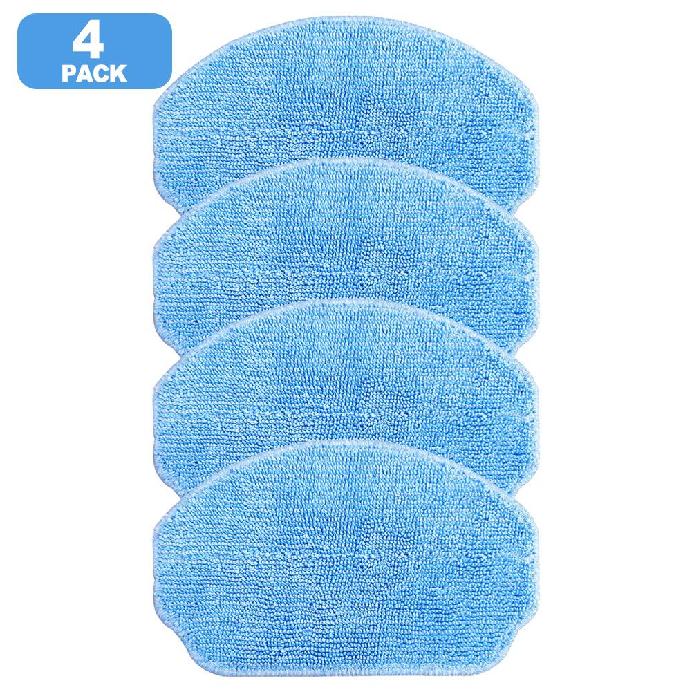 Microfiber Reusable Mop Cloth Replacement for Conga M10 / UMMUND For BR151 Robot Vacuum Cleaner 4 Pack 10 Pack Easy Install