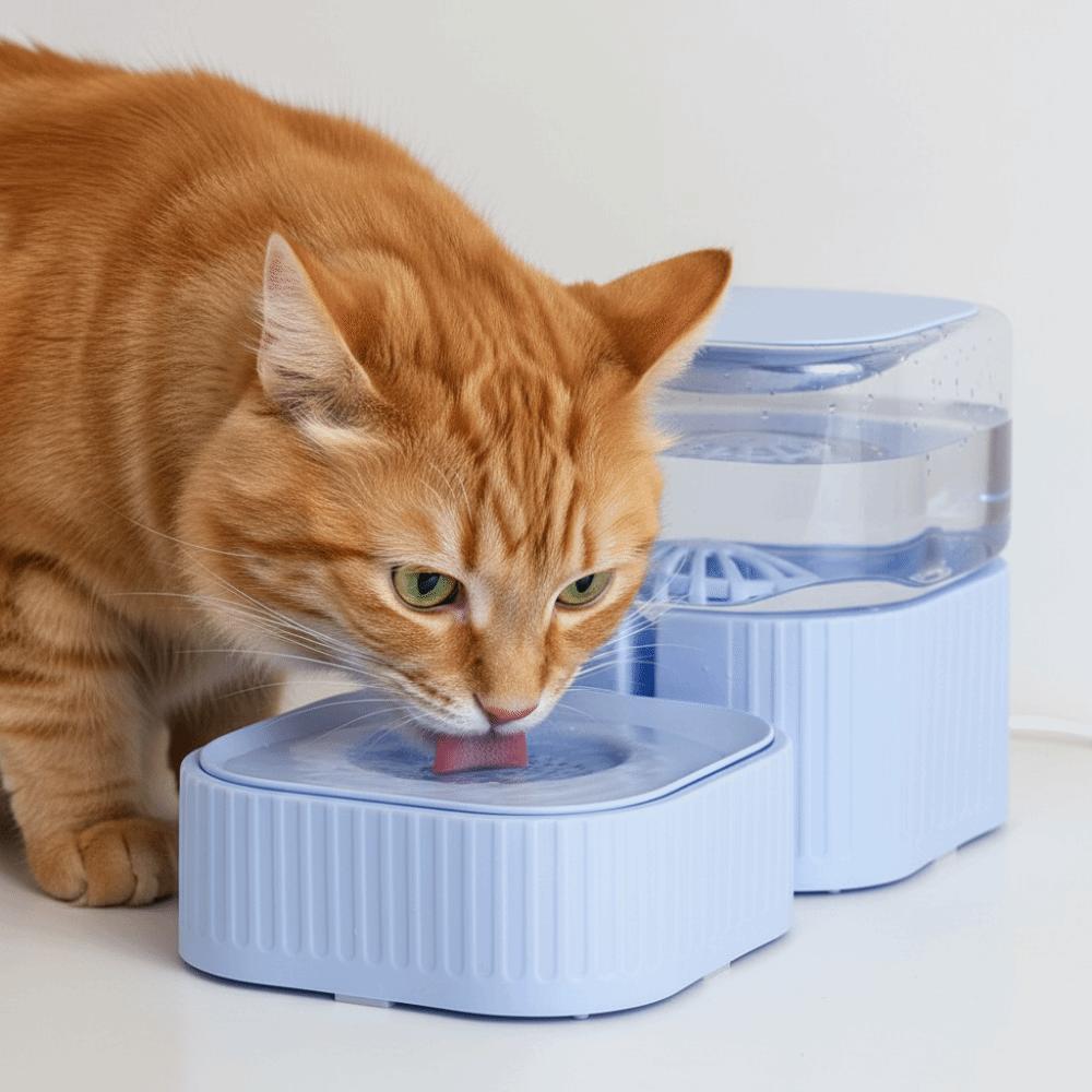 Non-slip Automatic Pet Feeder Drinking Fountain Detachable Pet Water Feeder Plastic Cat Water Dispenser For Dogs Puppy Cats