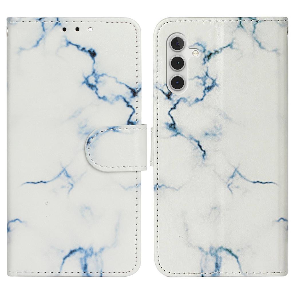 For Samsung Galaxy S25 FE Stand Case Marble Painted Folio Flip Leather Wallet Phone Cover