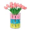 Easter Bunny With Tulips High Elastic Sponge Stamping Flower Arrangement PU Sponge