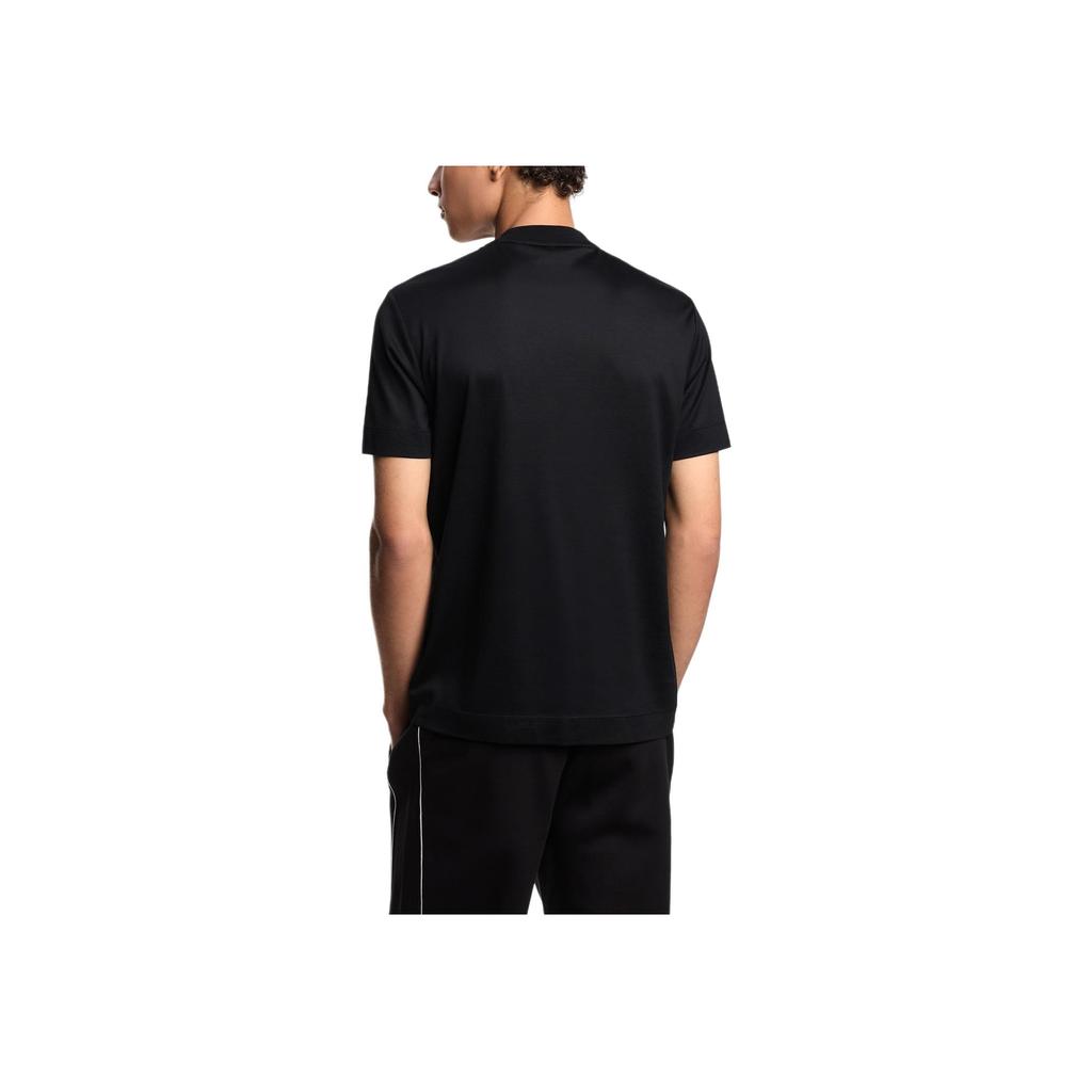 Emporio Armani FW25 Logo Crew Neck Short Sleeve Knit T-Shirt Men Tops EM003007-AF18312-UC001