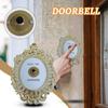 Decorative Door Bell, Champagne Theme, Ornamental Plaque, Working Ringer, 9 Tall X 5.5 Inches Wide