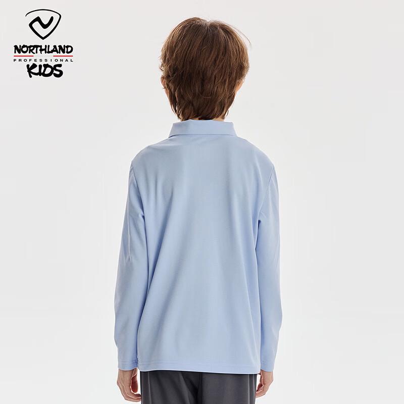 NORTHLAND Boys' Long-Sleeve Quick-Dry Polo T-Shirt