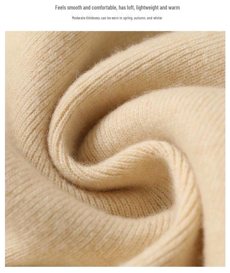 Dámské vlněné pletené kalhoty se širokými nohavicemi - Zeštíhlující, Středový šev, Zesílené, Ležérní, Délka až na zem pro podzim a zimu