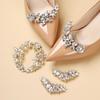 Detachable Rhinestone High Heel Shoe Accessories: Buckle & Tip Enhancements