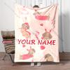 Personalized Name Custom Christmas Blanket Christmas Dog Blanket Decor Soft Skin-Friendly Blanket,all seasons,Christmas Gift