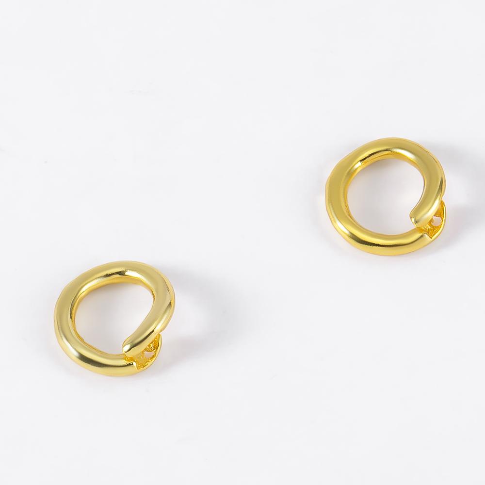 10/20Pcs Brass 18K Gold Color Plated Open Jump Rings Split Rings Locking Connector Necklace Bracelets Jewelry Making Accessories