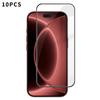 10pcs Kalebol High-Aluminum Screen-Printed Full-Coverage Anti-Fingerprint Black-Bordered HD Tempered Glass Film