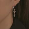 BONAFIDE JEWELRY Frame Cube Charm Hoop Earrings