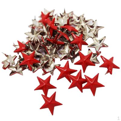 50Pcs Star Rivets Punk,Goth,Biker,Shoes,Bags,Leather,Jacket,Clothing,Craft