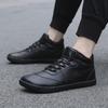 Warm Winter Snow Boots Men Women - Fleece Lined Short Calf Outdoor Slip-On Shoes With Anti-Slip Rubber Sole