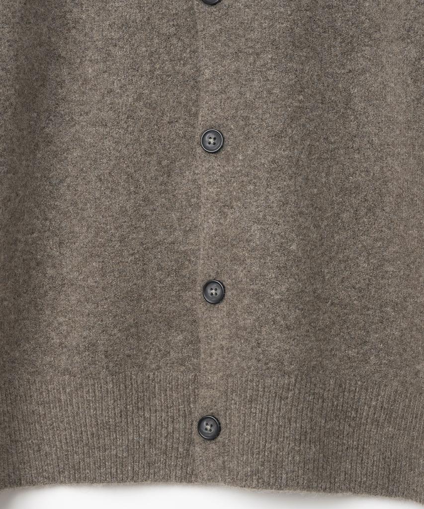 Millo Archive Crop Move Cardigan [Melange Brown]