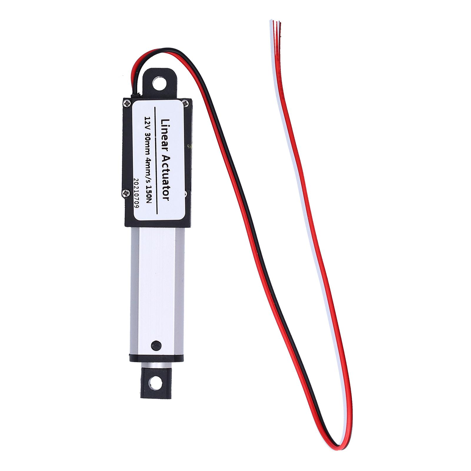 Koogeelife Light Linear Actuator 30Mm Dc 12V Noise Cancelling Short Circuit Protection Waterproof Mini Electric Linear Actuator
