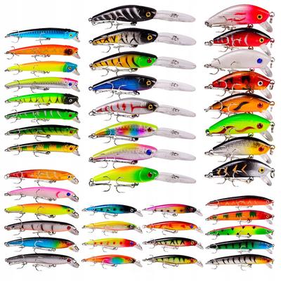 Set Of Wobblers For Pike, Zander, Perch, Lures 43 Pcs 4-8 G 4.5-10 Cm