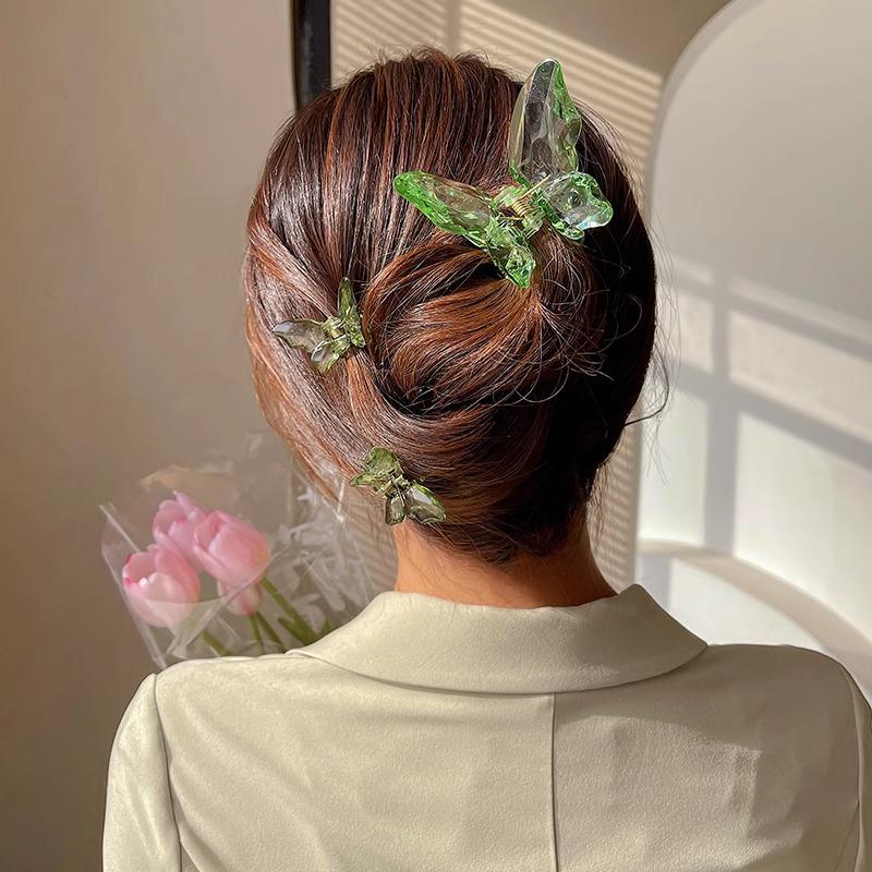 Mermaid Crystal Butterfly Hair Clip - 2024 Trendy Fairy Hairpin for Women
