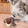 Rechargeable Interactive Flying Bird Cat Toy Chirping Flapping Bird with 3 Adjustable Levels Remote Control Pet Toy