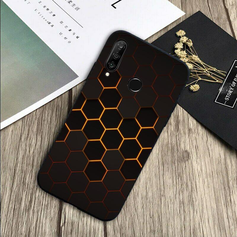 Carbon Fibre Futuristic Neon For Huawei Nova 5T 9 10 SE 7i 8i 11i 12i Y73 Y90 Y70 Y72 Y61 Y91 P60 Pro P40 P30 Lite Case