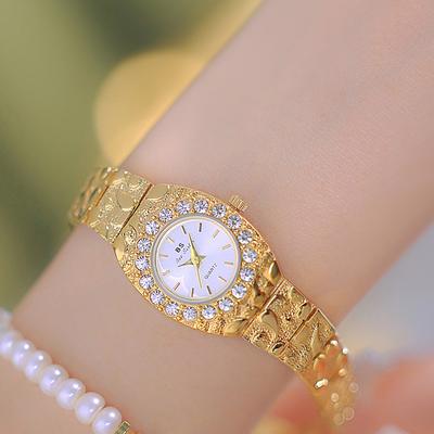 Luxury Diamond Women's Watches High Quality Golden Bracelet Fashion Quartz Wristwatch Ladies Watch Dress Gifts