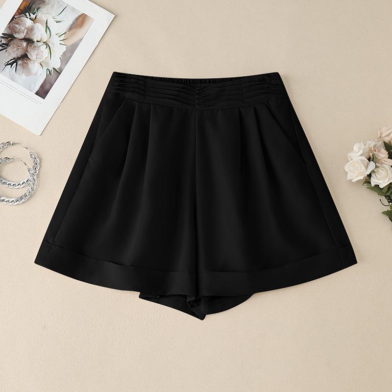 ZANZEA Women Casual Elastic Waist Loose Summer Shorts
