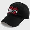 Fish Shark Washed Ball Cap - Black
