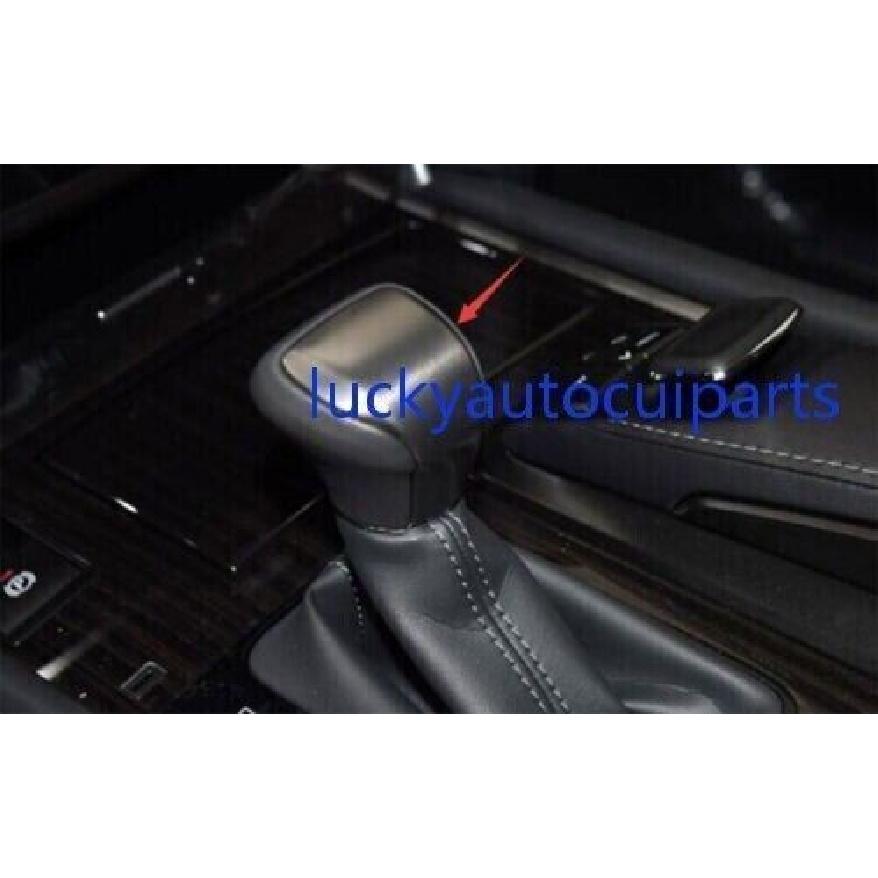 Fit For Lexus LX570 2016-2021 Black Leather Console Gear Shift Knob Cover 1PCS