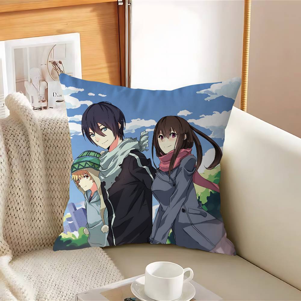 Anime N-Noragami Pillow Cushion Cover Pillowcase Living Room Sofa Home Decor Customized