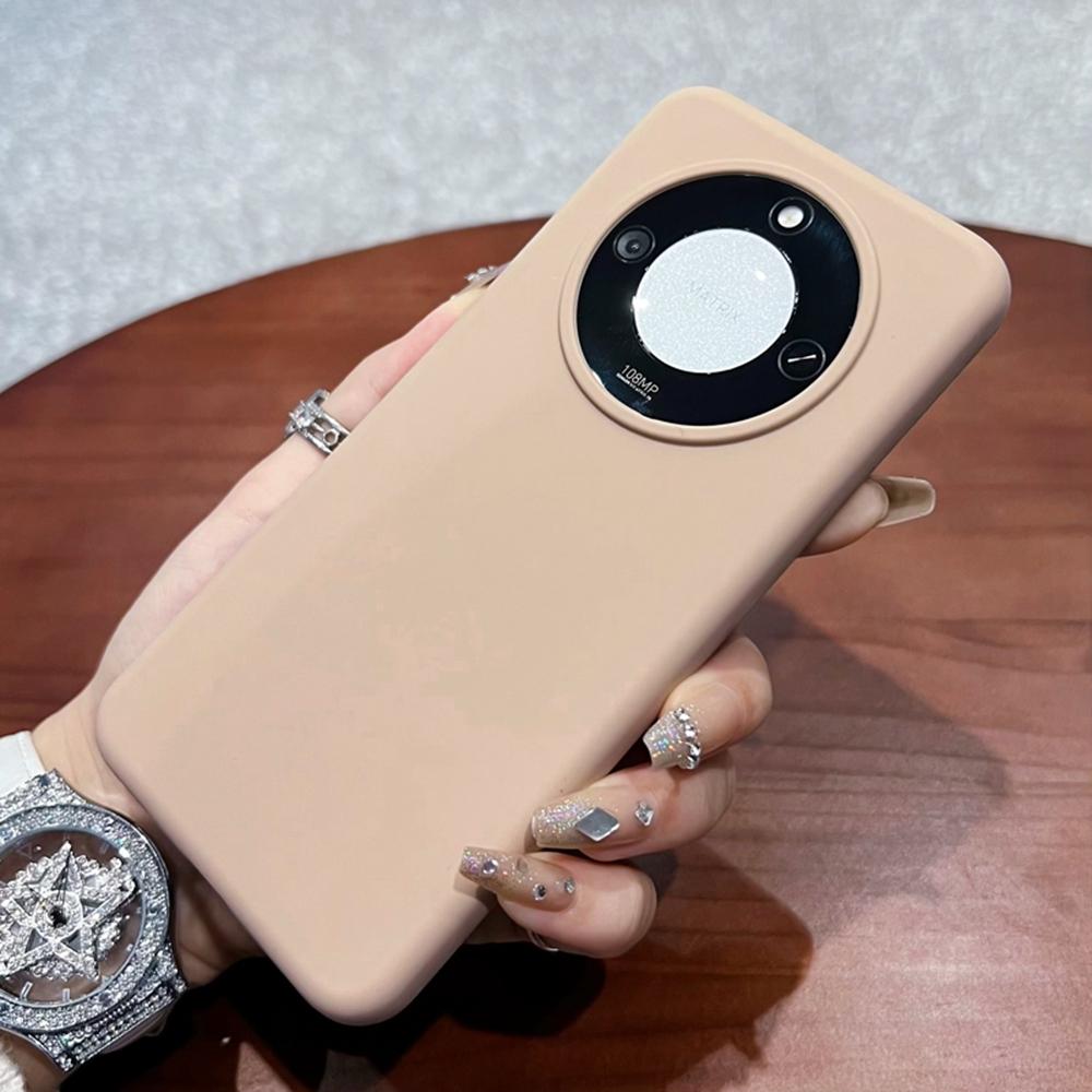 For Honor X60 5G Case Skin-Friendly Liquid Silicone+PC Phone Cover