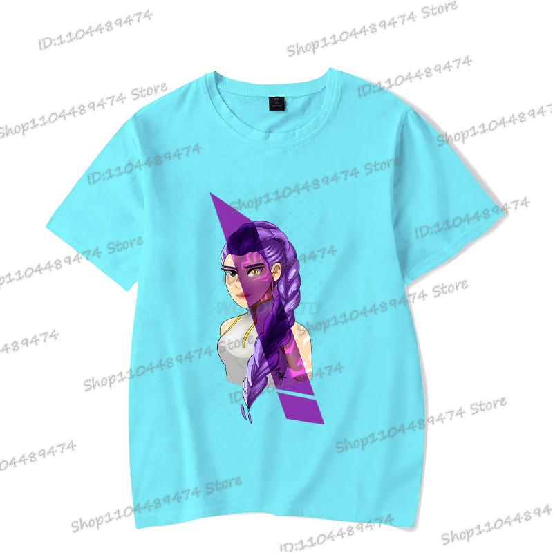 Rumi Print Women Men T Shirts KPop Demon Hunters Summer Funny Hip Hop Streetwear Short Sleeve Casual Anime Teenage T-shirts