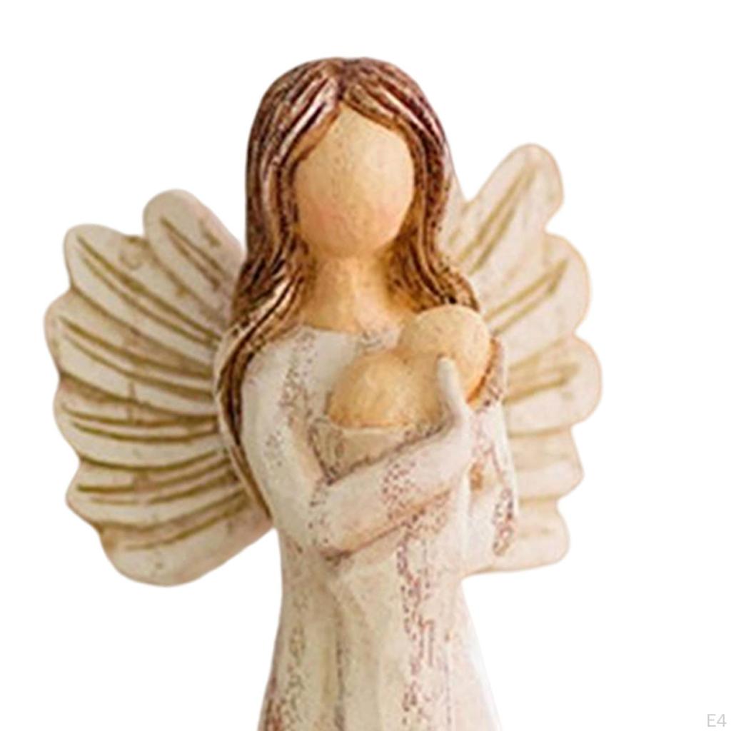 Engel Figur Hand bemalt Ornament dekorative Cherub Figuren für Schrank Tischplatte Bücherregal