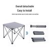 ZISIZ Portable Aluminum Square Folding Outdoor Table