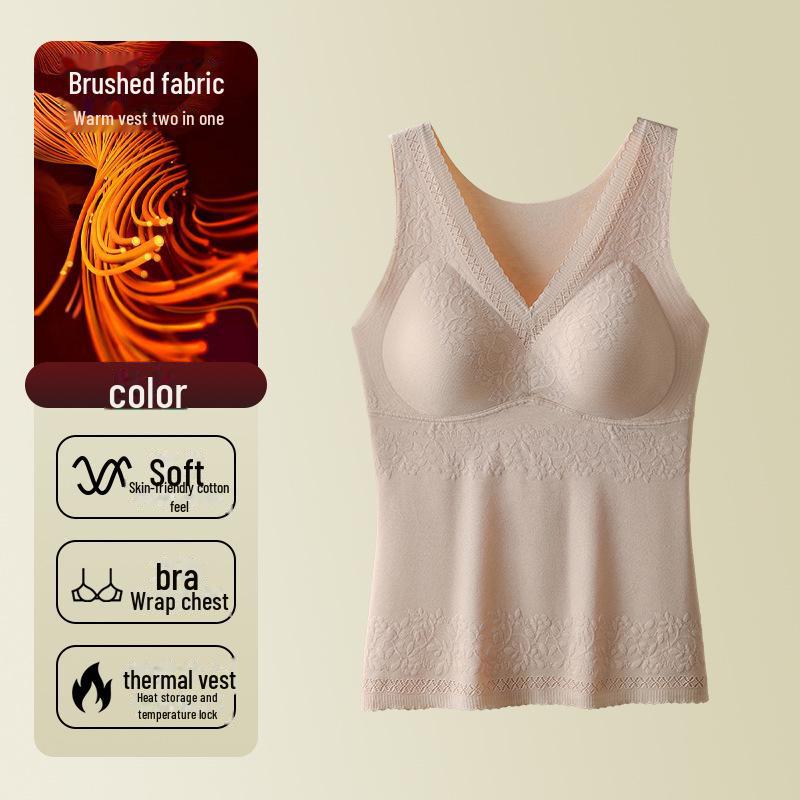 

Женский оригинальный терможилет с жаккардовым лиоцеллом и шелком Mulberry и встроенными нагрудными накладками #840 M (32/34ABC, 90-105 lbs)