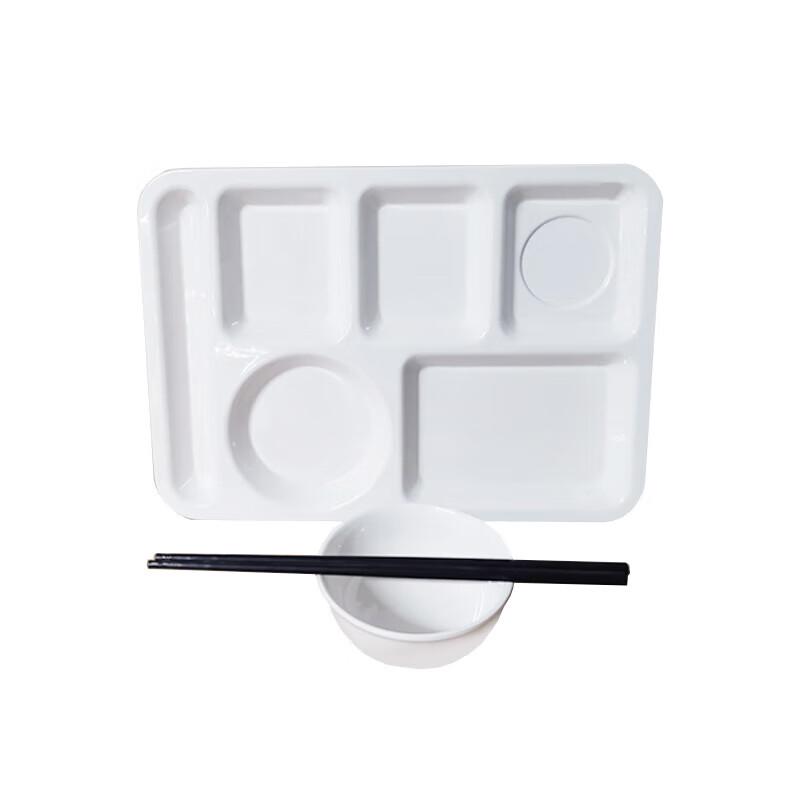 Commercial Melamine Divided Rectangular Plate Set