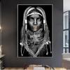 African Tribal People Portrait Wall Art Pictures Canvas Painting Posters and Prints Pictures for Living Room Home Decorative No Frame