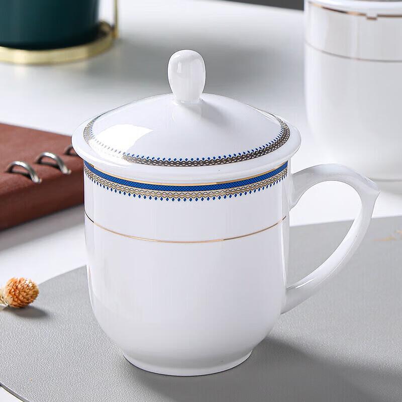 Jingdezhen Ceramic Teacup Set with Lids