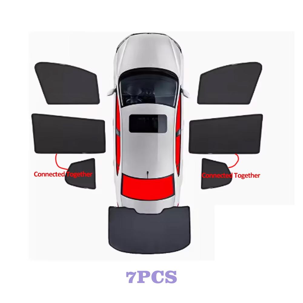 Car Mesh Sunshades For Toyota bZ4X Subaru Solterra EA10   2024 2025 Sun Shade Windshield Window Visors Auto Accessories