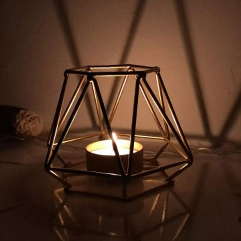 Elegant Geometric Candle Holder Tealight Display Stand For Modern Home Decoration And Gift Giving
