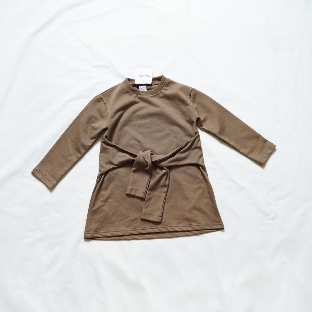 

Платье вязаное в японском стиле из двух частей для девочек от ANKRT - Повседневная одежда из махровой ткани на осень/зиму 130cm