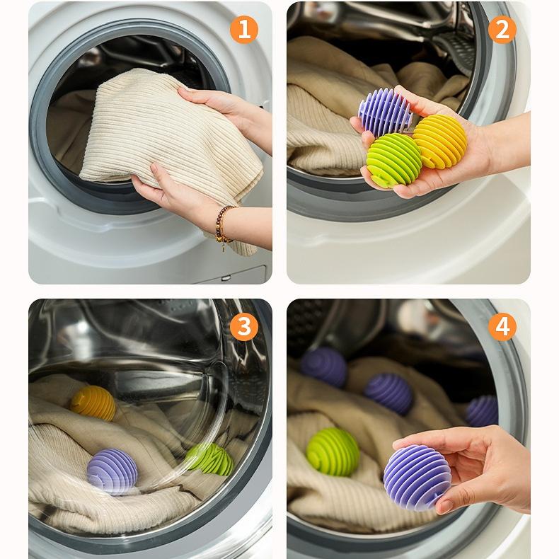 3 Stück Trocknerbälle, wiederverwendbar, antistatisch, Wäsche-Rührbälle für die Waschmaschine, verheddert sich nicht, macht Stoffe weich und verhindert Verfilzungen