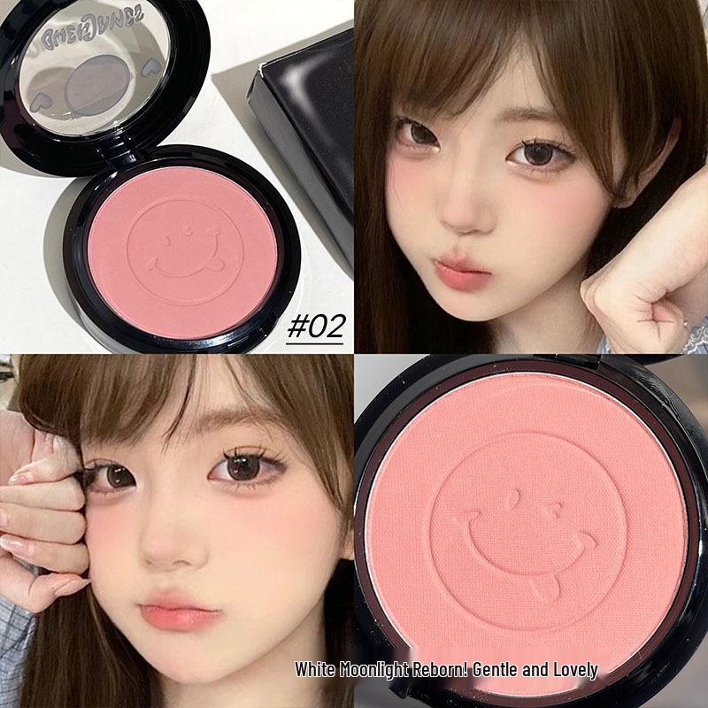 

Owen James Smiley Face Low Saturation Tender Girl Matte Contouring Blush Powder