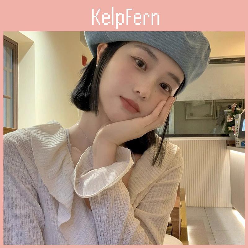 Denim For Hat Berets Retro Women Girls Jk Korean Solid Color Newsboy Beret Cap Outdoor Sunshade Octagonal Painter Artist Hats