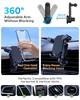 Soporte para Teléfono de Coche con Gravedad | Soporte con Pinza para Rejilla de Ventilación Giratorio 360° | Soporte Universal de Agarre Automático | para Todos los Smartphones y Coches