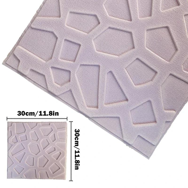 

12 шт. пенопластовые 3D наклейки на стену декоративные самоклеящиеся панели для дома спальни декор гостиной ванной комнаты детские креативные водонепроницаемые обои 12 pcs