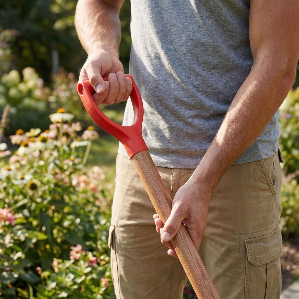 D Type Willows Handle Iron Shovel Handle T Solids Wood Shovel Handle